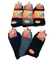 3pr Thermal Crew Socks 10-13 [BLK/GRY/NVY]